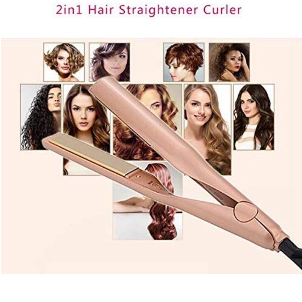 2 in 1 Hair curling iron and Hair straightener